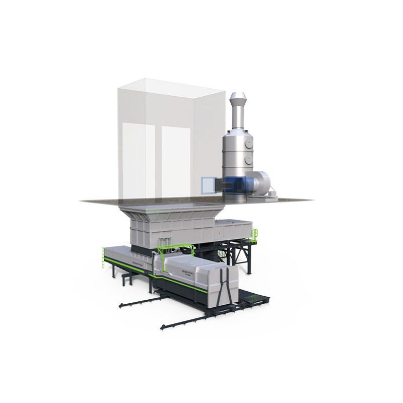 Горизонтальна станція прямого пресування сміття