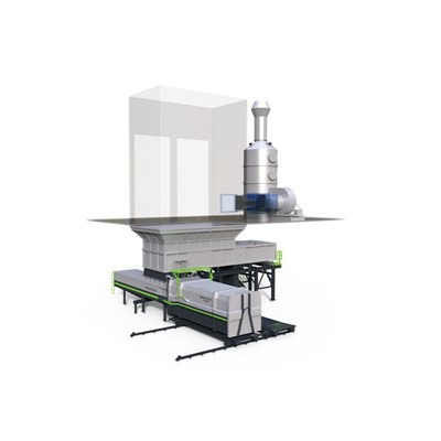 Горизонтальна станція прямого пресування сміття